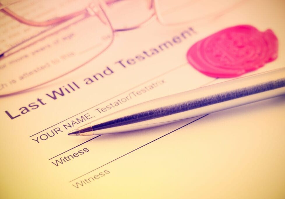Last will and testament sealed with wax seal, stamped / embossed with alphabet letter B. Last will and testament sealed with wax seal, stamped / embossed with alphabet letter B.